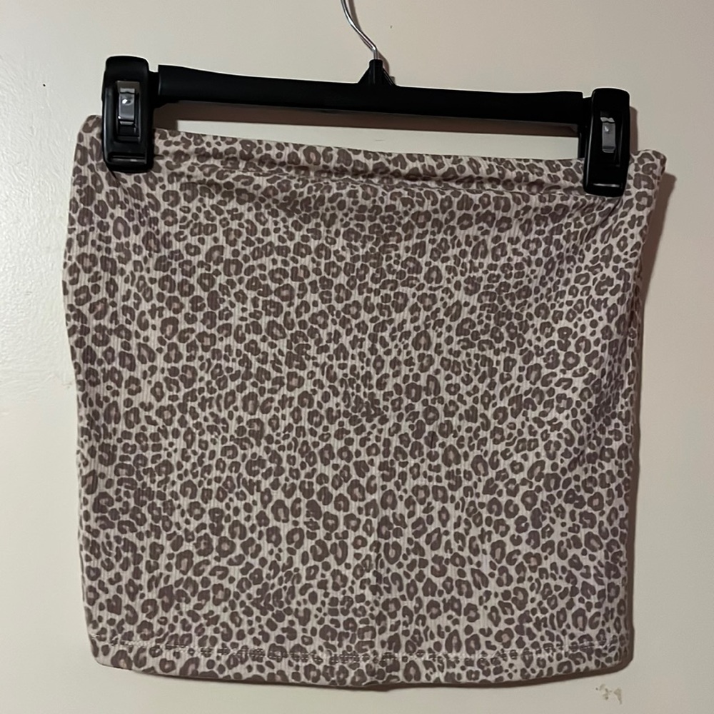 leopard print tube top
